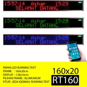 Jam Masjid Digital Running Text RT 160M