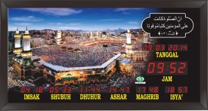 Jual jam jadwal sholat digital masjid murah di bekasi barat