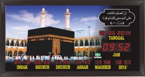 Jual jam jadwal sholat digital masjid murah di tambun barat