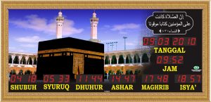 Jual jam jadwal sholat digital masjid murah di tambun timur