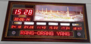 jual jam jadwal sholat digital masjid murah di cikarang timur	jual jam jadwal sholat digital masjid murah di cikarang timur