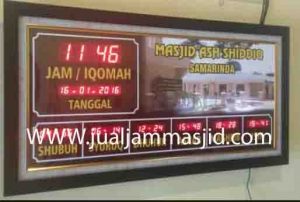 jual jadwal sholat digital bagus untuk masjid di bekasi