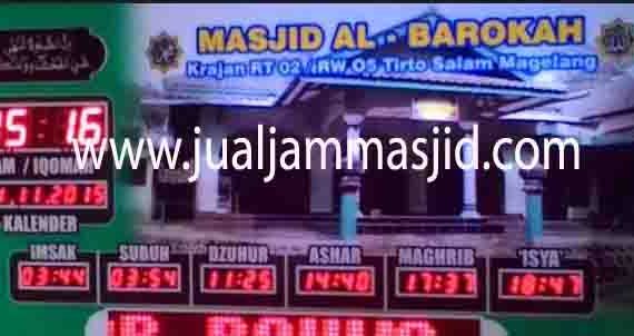jual jam jadwal sholat digital masjid murah di depok utara