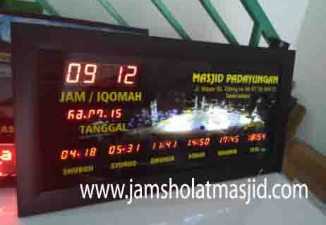 jual jam jadwal sholat digital masjid murah di jakarta barat terbaik