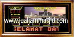 jual jam jadwal sholat digital masjid mauquta di jatinegara Jakarta
