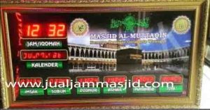 jual jam jadwal sholat digital masjid running text di gandaria Jakarta