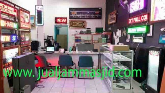 jual jam jadwal sholat digital masjid running text di kuningan Jakarta