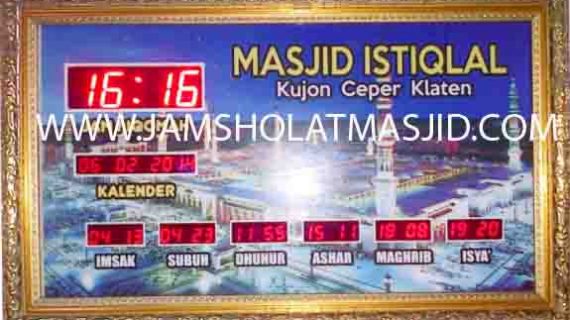 jual jam jadwal sholat digital masjid running text di pasar minggu jakarta