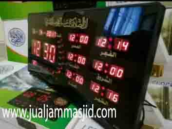 jual jam jadwal sholat digital masjid running text bandung timur jawa barat