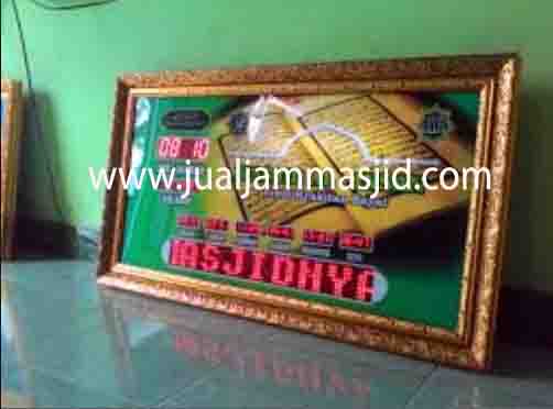 jual jam jadwal sholat digital masjid running text di pulau panggang jakarta