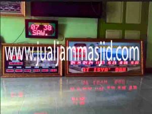 jual jam jadwal sholat digital masjid running text di pulau pari Jakarta