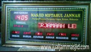 jual jam jadwal sholat digital masjid running text di singaraja
