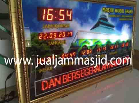 penjual jam jadwal sholat digital masjid running text di tangerang barat