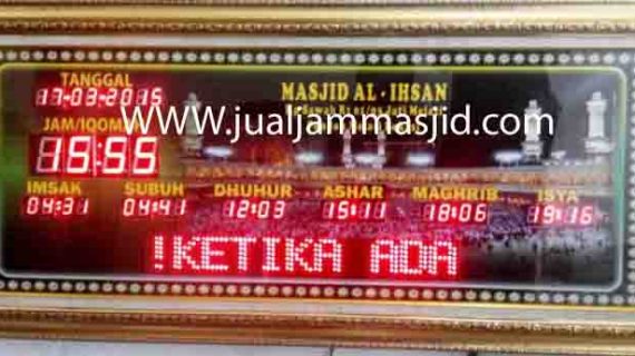 penjual jam jadwal sholat digital masjid running text di cibitung utara