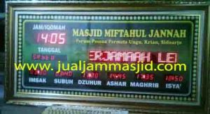 penjual jam jadwal sholat digital masjid running text di depok timur