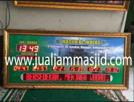 penjual jam jadwal sholat digital masjid running text di karawang barat