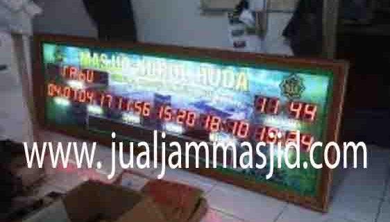 penjual jam jadwal sholat digital masjid running text di cikiwul Bekasi