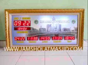 penjual jam jadwal sholat digital masjid running text di Harapan Baru Bekasi