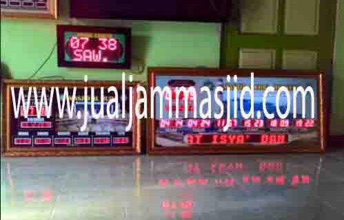 penjual jam jadwal sholat digital masjid running text di Kaliabang Tengah Bekasi