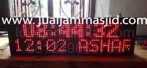 penjual jam jadwal sholat digital masjid running text di Perwira Bekasi