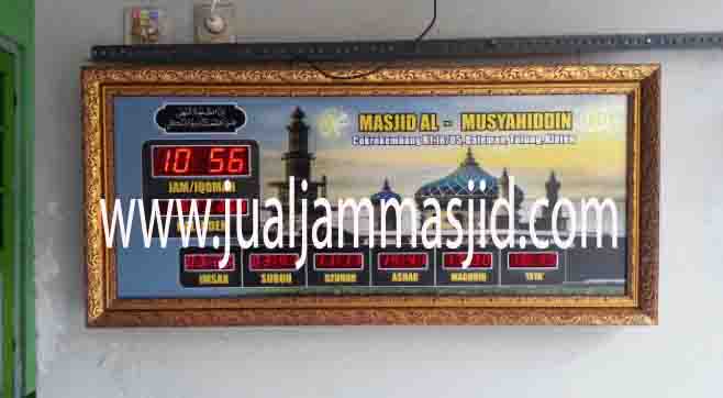 penjual jam jadwal sholat digital masjid running text di Aren Jaya bekasi