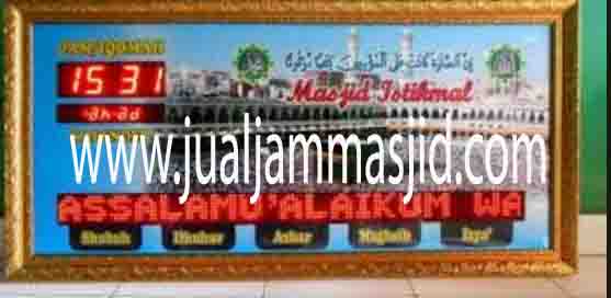 penjual jam jadwal sholat digital masjid running text di Bojong Menteng bekasi