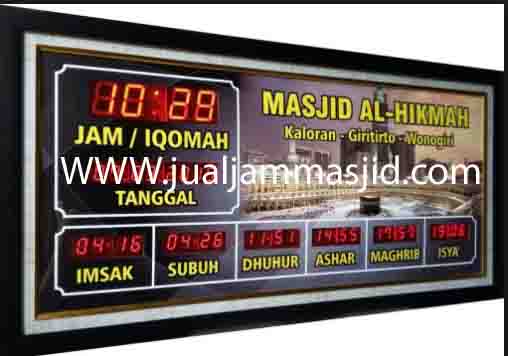 penjual jam jadwal sholat digital masjid running text di Jaticempaka bekasi