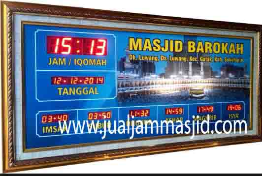 penjual jam jadwal sholat digital masjid running text di Jatisari bekasi
