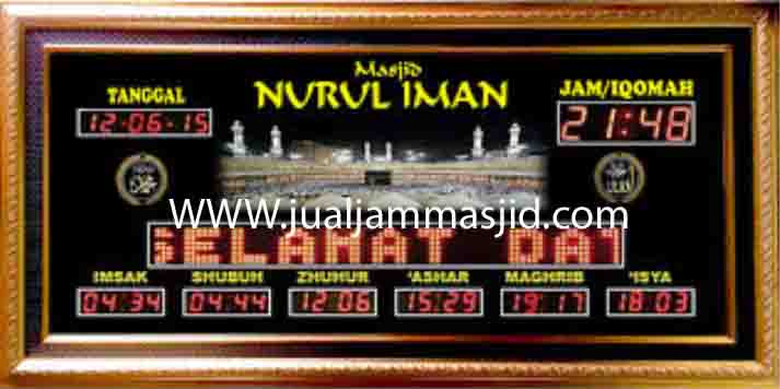 penjual jam jadwal sholat digital masjid running text di Jatiwarna bekasi