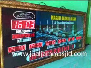 penjual jam jadwal sholat digital masjid running text di Kali Baru Bekasi