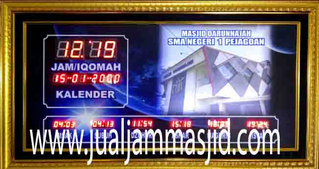 penjual jam jadwal sholat digital masjid running text di Pedurenan bekasi