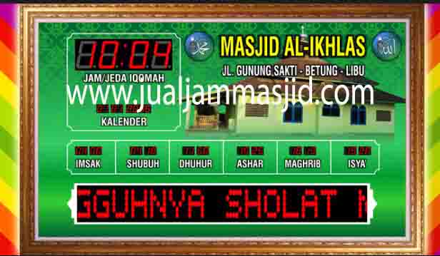 jual jam dinding digital untuk masjid di bekasi