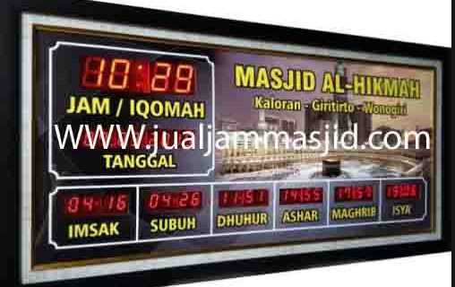 penjual jam jadwal sholat digital masjid running text di Sepanjang Jaya bekasi