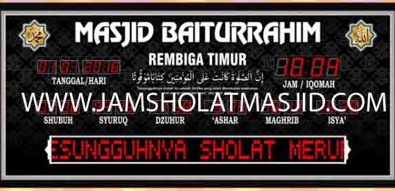 jual jam dinding digital untuk masjid di tangerang utara
