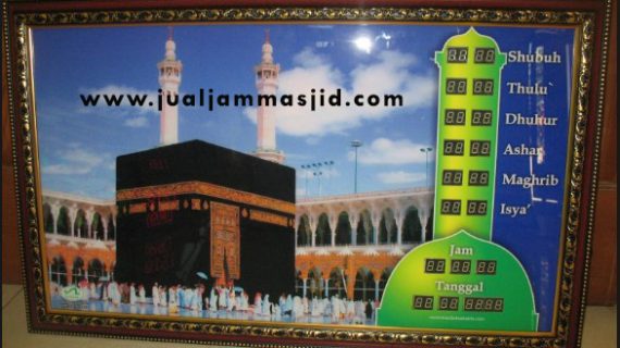 menjual jam jadwal sholat digital masjid running text di Marga Jaya Bekasi