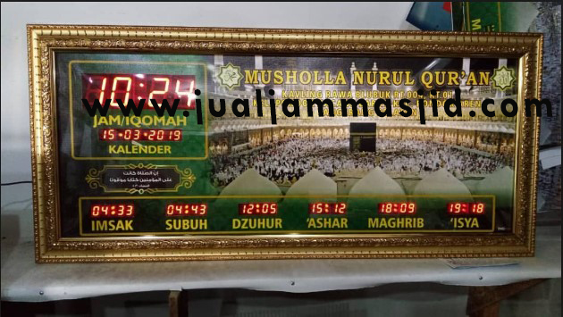 jam digital sholat masjid di cibarusah