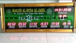 menjual jam jadwal sholat digital masjid di cikiwul Bekasi