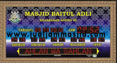 jual jam digial masjid tangerang utara