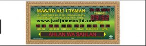 menjual jam jadwal sholat digital masjid running text di cikiwul Bekasi