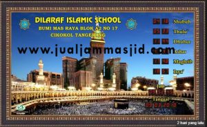 menjual jam jadwal sholat digital masjid running text di Jakamulya Bekasi